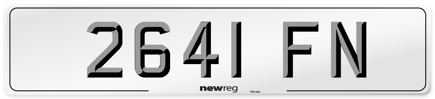 2641 FN Number Plate from New Reg